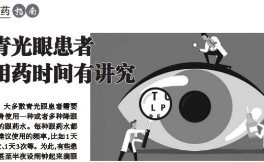 上海大众卫生报：青光眼患者用药时间有讲究