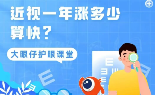 近视一年涨多少算快？丨大眼仔护眼课堂开讲啦→
